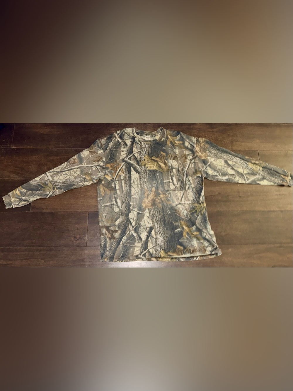 Liberty Men’s XL Camouflage Long Sleeve Hunting Shirt Tree Camo Cotton Pocket